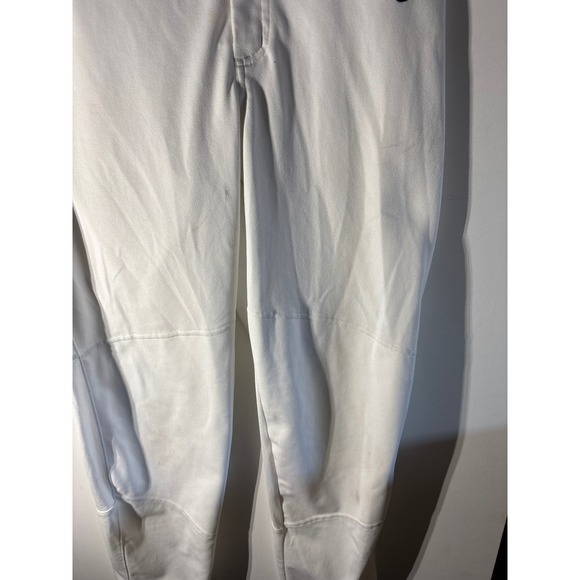 Nike men's /boys Baseball Pants White Athletic Performance team game worn - Picture 5 of 10